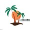 Résultat de recherche d'images pour "icone palmier soleil"